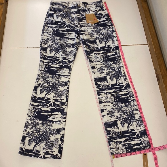 NWT Reformation Naked Lunch print Peyton high rise bootcut Jeans RARE size 29 - Picture 15 of 16